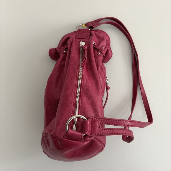 HOBO The Original Magenta Bucket Bag Backpack Leather Handbag-see descriptions - Picture 7 of 12